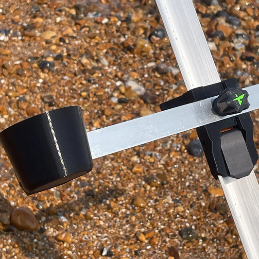 Anglex double butt cup bracket for Ian Gold tripods.