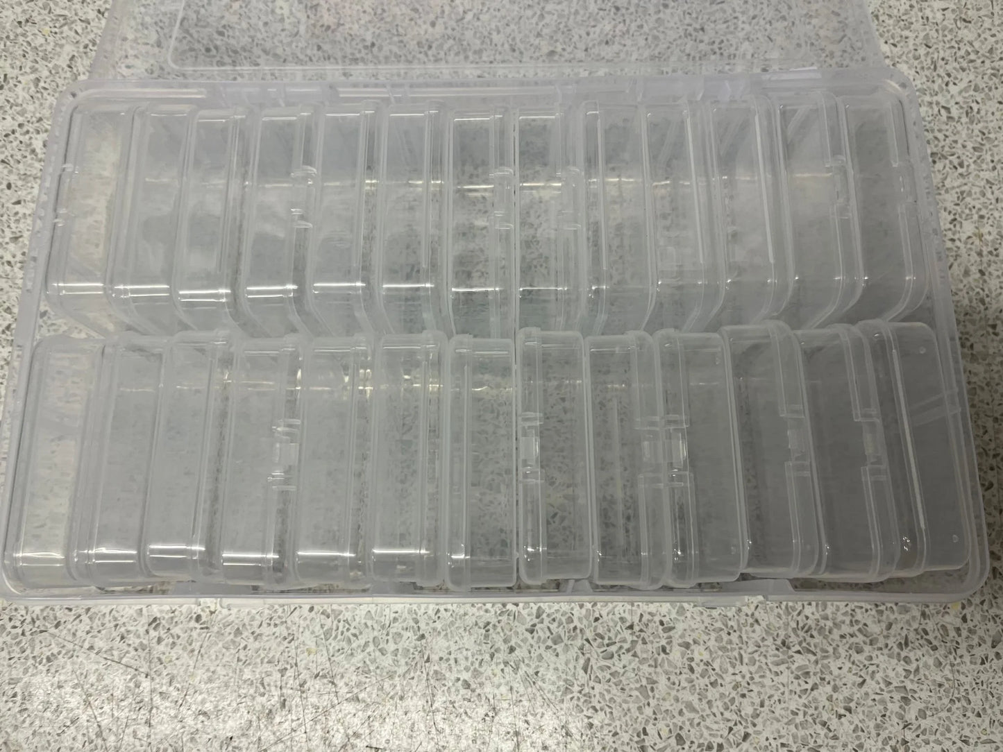 Plastic Clear Storage Organiser 26 Smaller Boxes (Tackle Not Included)