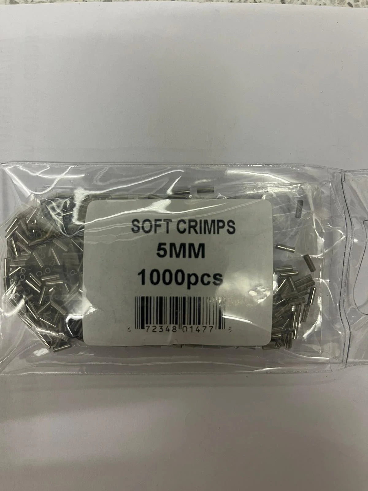1000 Pack 5mm Soft Line Crimps
