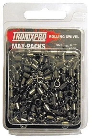 TronixPro Max Pack Rolling Swivels Bulk Packs Sizes 8/6/4/2/1