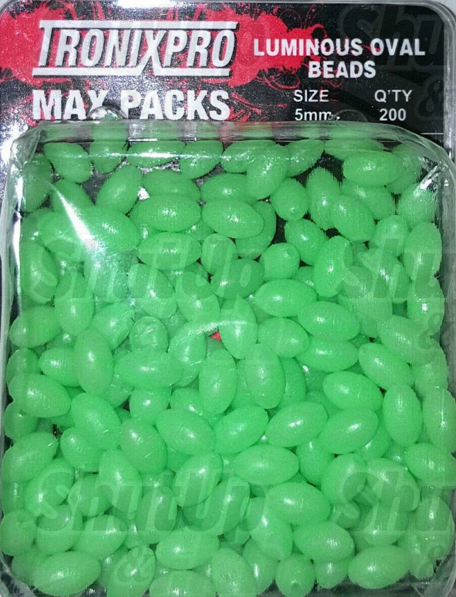 Tronixpro Sea Fishing Luminous Oval Beads Max Pack (200 per pack)