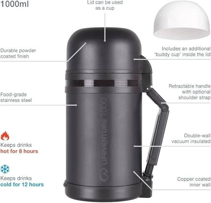 TiV Wide Mouth Vacuum Flasks