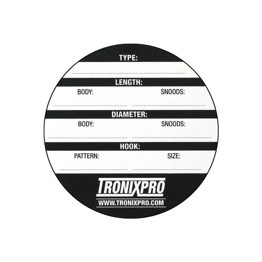 Tronixpro Rig Winder Labels | 6.5cm  Packs of 50