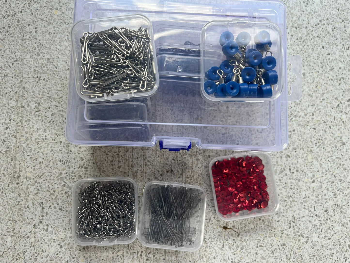 Plastic Clear Storage Organiser 14 Smaller Boxes (Tackle Not Included)