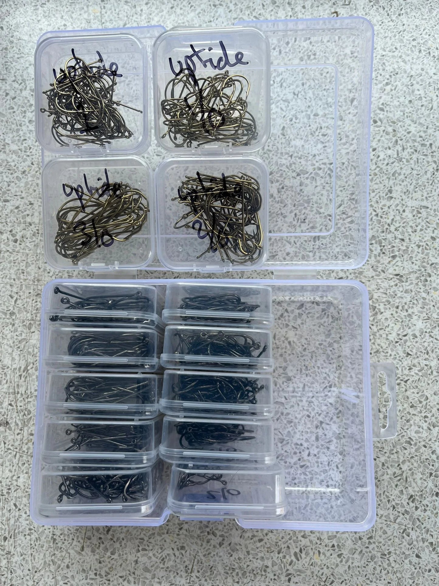 Plastic Clear Storage Organiser 14 Smaller Boxes (Tackle Not Included)