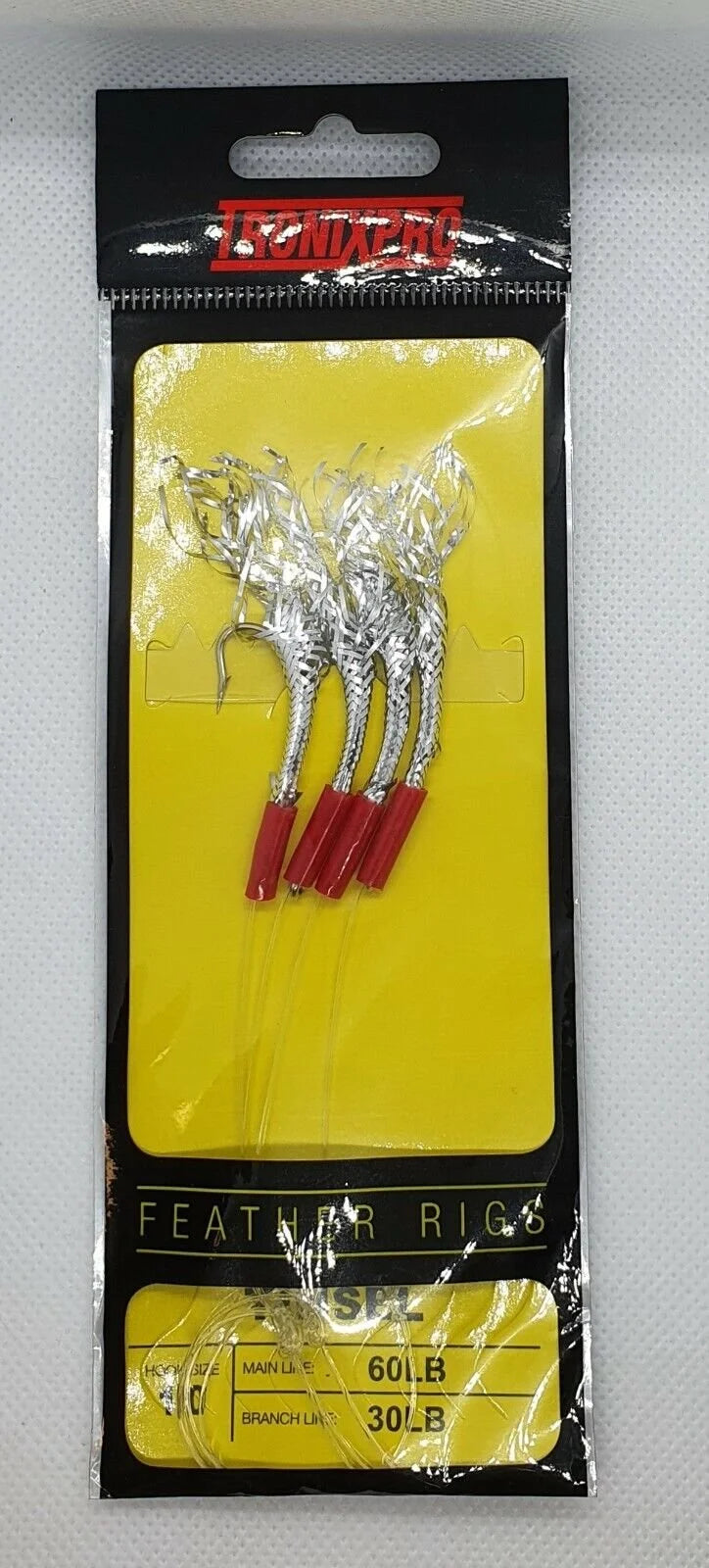 Tronixpro 4 Hook Tinsel Mackerel Feathers Different Sizes