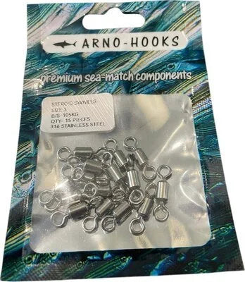 ARNO-HOOKS Steroid Swivels 15pc